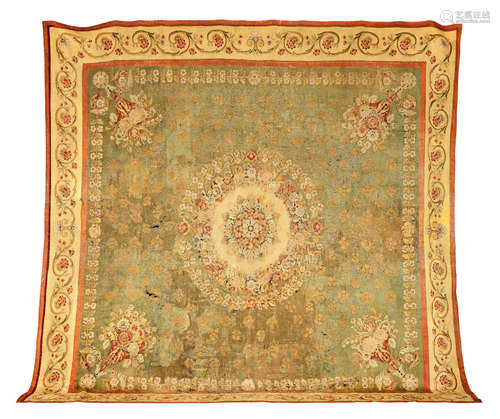 450cm x 447cm An Aubusson carpet, 19th century