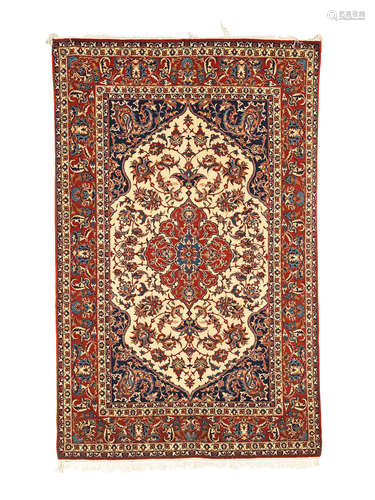 230cm x 146cm An Isfahan rug