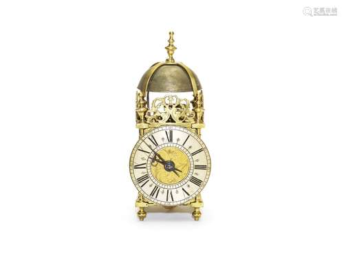 18th century and later, the case signed Mansell Bennett, Charing Cross A brass lantern clock