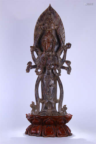 CHINESE JADE STANDING GUANYIN