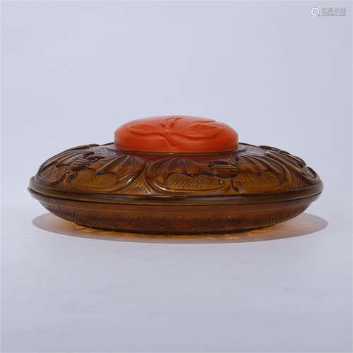 CHINESE PEKING GLASS SEAL PASTA BOX