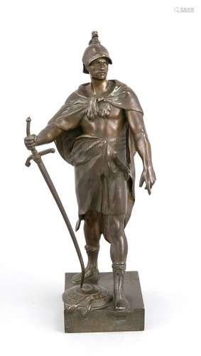 Emile Louis Picault (1833-1915), ''Le Devoir'', patriotic sculpture of a wa