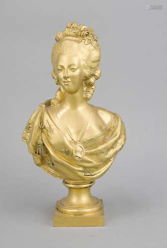 Félix Lecomte (1737-1817), after, Bust of Queen Marie Antoinette of France,