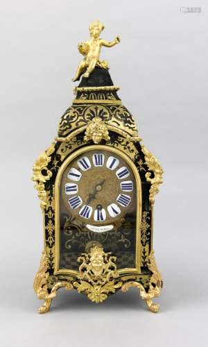 Boulle clock, 2nd half of the 19th century, intricately decorated with appl