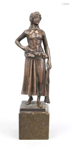 Schwalenberg, German sculptor of the Art Deco around 1920, female half act