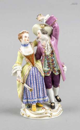 Dancing couple, Meissen, mark after 1934, 1st quaity, model no. 55, elegant