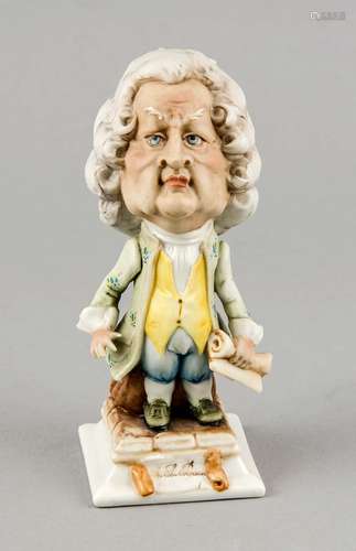 Caricature figure, Capodimonte, Italy, 20th cent., Figure of the composer J