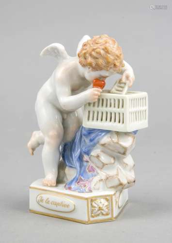 Cupid, Meissen, brand 1850-1924, 1st choice, designed by Michel Victor Acie