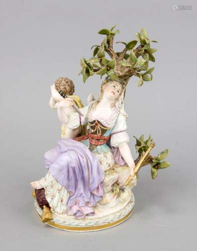 Mythological group of figures, Meissen, brand 1850-1924, 1st W., design Joh