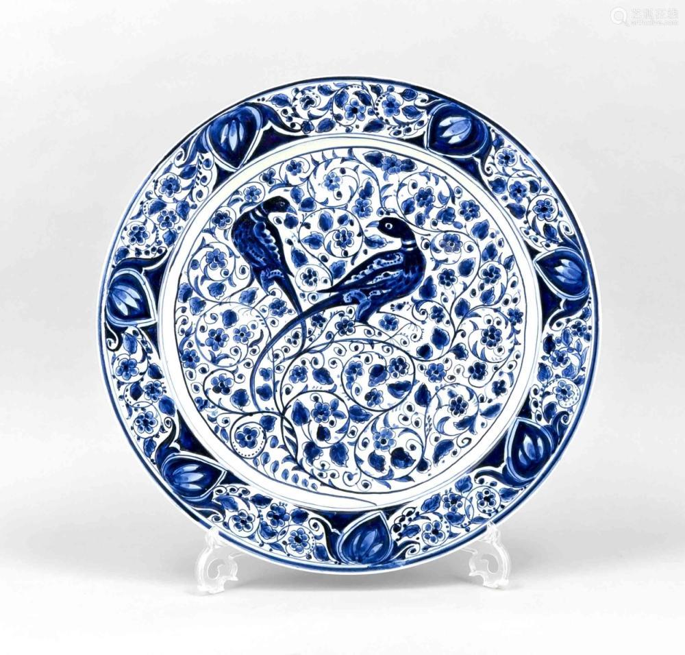 Large Delft Blue Plate Royal Delft Holland th Century Painting Blue O Deal Price Picture Large Delft Blue Plate Royal Delft Holland th Century Painting Blue O Deal Price Picture