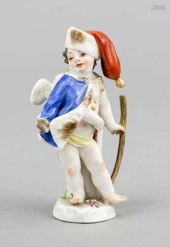 Small figure, Meissen, around 1920, 1st quality, allegory for the winter, p