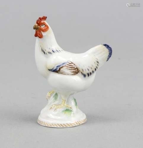 Miniature figure, Meissen, 20th century, 4th choice, Deputat, chicken, econ