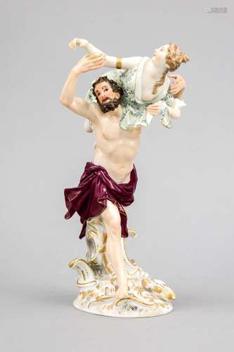 Figure, Meissen, Knaufschwerter about 1890, 1st choice, robbery of the Sabi