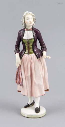 Costume, Nymphenburg, brand 1925-75, model no. 618, woman in costume from t