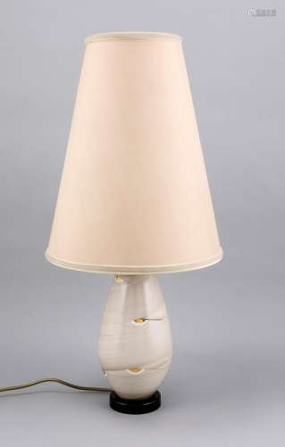 Table lamp, KPM Berlin, late 1950s, the model of Hubert Griemert, 1954, the
