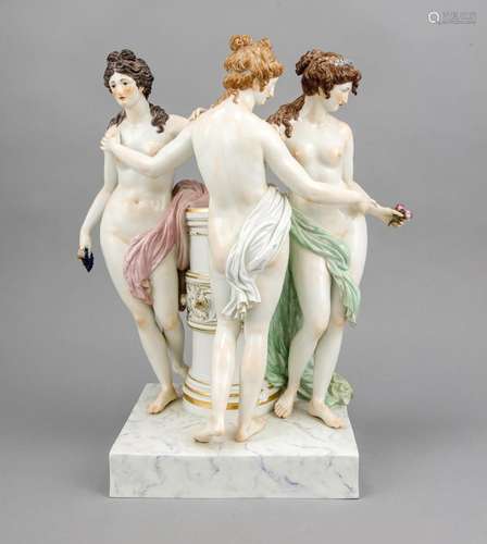 Three Graces, Meissen, stamp after 1934, 1st W., model no. 73465 (after 197