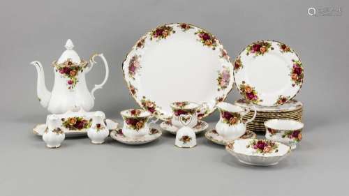 Breakfast service for 12 persons, 45 pcs., Royal Albert, England, 20th cent