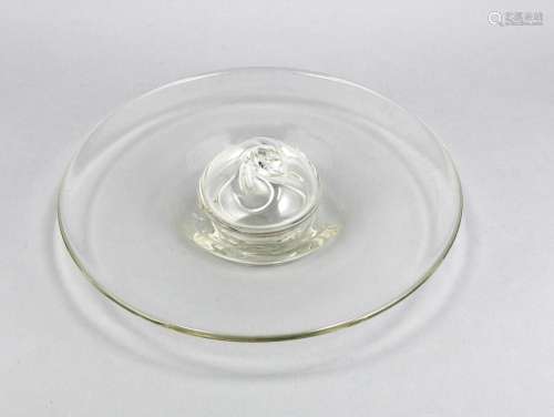 Glass object, Günther Uecker (* 1930, Wendorf, German sculptor), Rosenthal,
