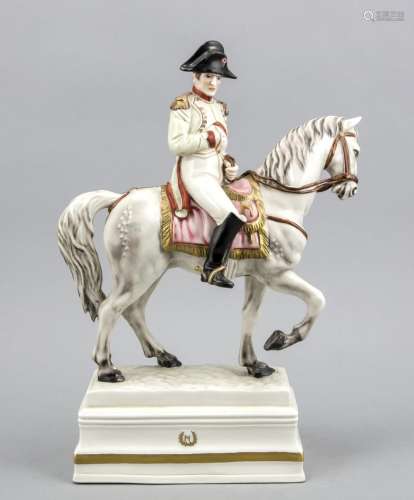 Napoleon on horseback, Thuringia, 20th century, Napoleon sitting on his hor