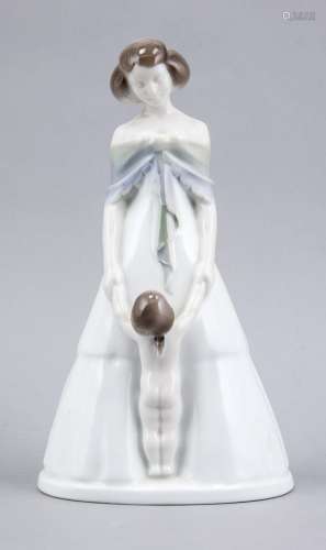 Art Nouveau figure mother and child, 'Liebeszauber', Rosenthal, Selb, mark