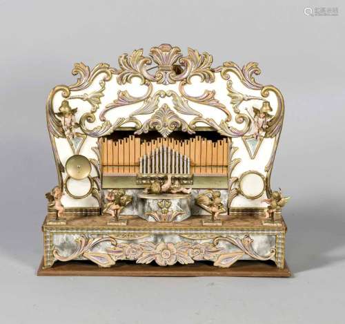Electrified barrel organ / organ case, probably Germany, 20th century, poly