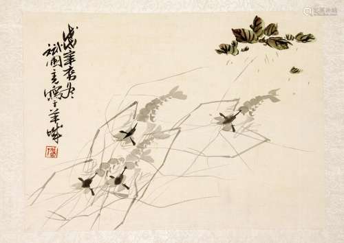 Convolute 21 color woodcuts Flowers, landscapes, birds, u.a. 2x Kawarazaki