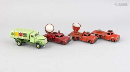 4 pcs. Convolute with Vilmer model cars, colored metal u. Plastic, No. 206