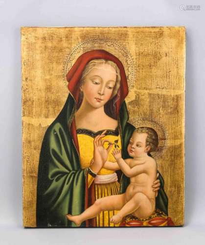 Große Ikone, Muttergottes mit Jesuskind, 40 x 51 cm