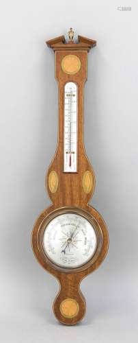 Wandbarometer und Thermometer, England 70er Jahre, bez. 