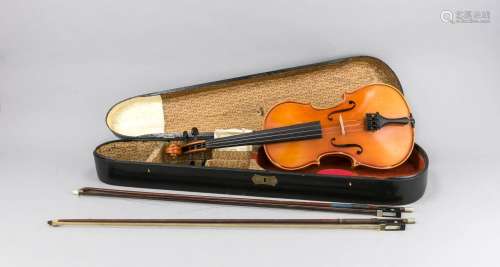 Violin, Germany, 1976, inscr. ''GEWA, Mittenwald Karwendel'', two bows, bea
