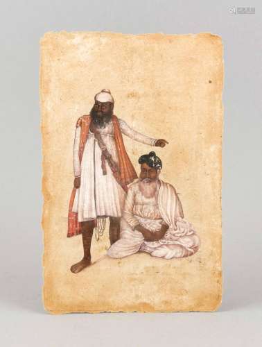 Sikh School, Company Period, India, circa 1900, polychrome, slightly opaque