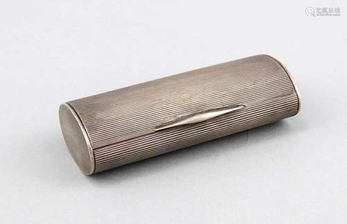 Case, 20th cent., Sterling silver 925/000, rectangular form with oval sides