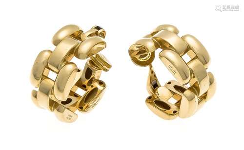 Fa. Chopard Clip hoops GG 750/000 B. 14 mm, D. 31 mm, 35.7 g