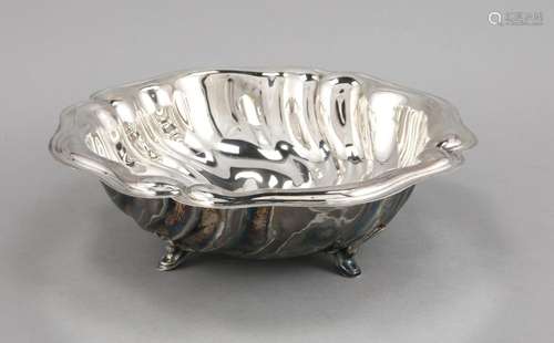 Round bowl, German, 20th cent., hallmarked Bruckmann & Söhne, Heilbronn, si