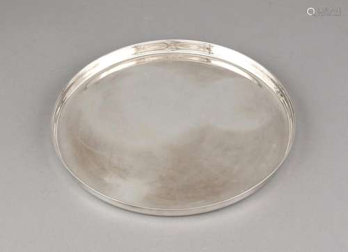 Round Tray, German, 20th century, marked M. H. Wilkens & Söhne, Bremen-Heme