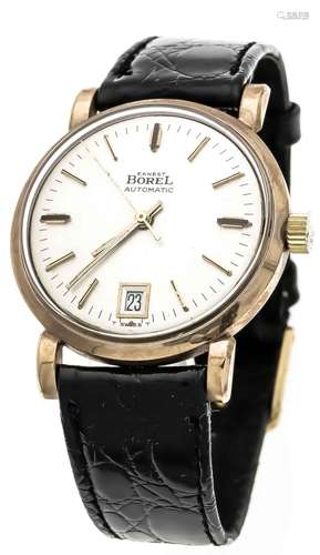 Ernest Borel men's wristwatch GG 750/000 and gold-plated metal, automatic,