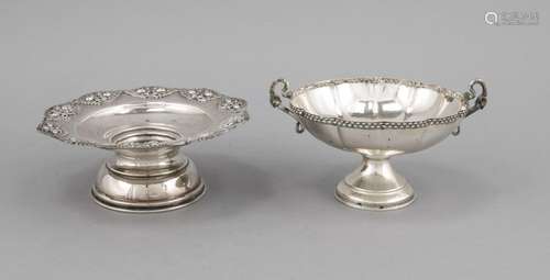 Two round bowls, Israel, 20th cent., hallmarked Hadad, sterling silver 925/