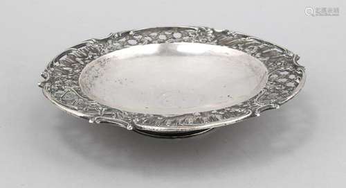 Round bowl, 20th cent., marked David Andersen, silver 830/000, flat form, o