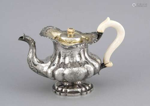 Teapot, chased Russia, probably 19th century, marked probably Andrey Antono