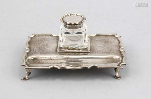 Inkstand, England, 1907, hallmarked C.S. Harris & Sons Ltd., London, Sterli