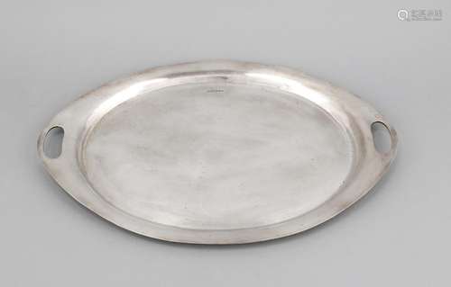 Oval Tray, England, 1926, hallmarked Lee & Wigfull, Sheffield, Sterling sil