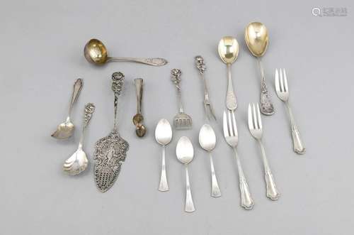 Compilation of cutlery, 20th cent., various manufacturers, silver different