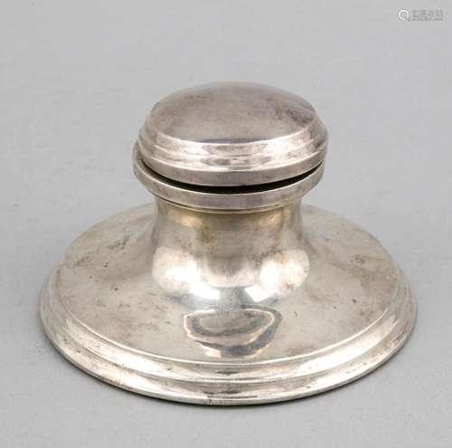 Inkstand, Birmingham, 1928, hallmarked Adie Brothers Ldt., Sterling silver