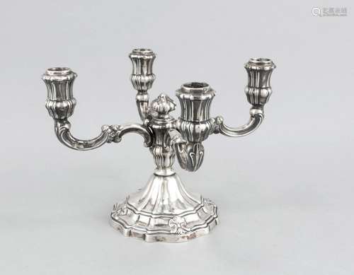 Candelabra, German, 20th cent., hallmarked Jakob Grimminger, Schwäbisch Gmü