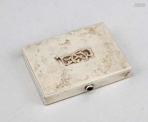 Rectangular cigarette case, Russia/Soviet Union, 20th cent., marked, silver