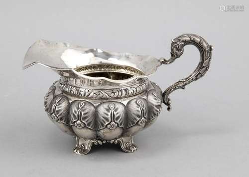 Large cream vessel, German, 2nd half of the 19th century, city mark Bremen,