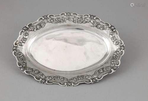 Oval Tray, German, around 1900, hallmarked J. D. Schleissner & Söhne, Hanau