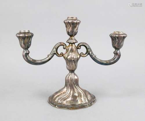 Candelabra, German, 20th cent., hallmarked Bruckmann & Söhne, Heilbronn, si