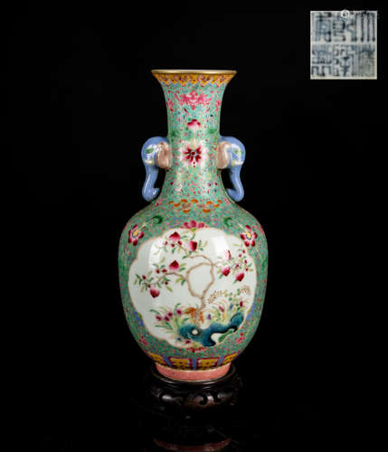 18th Antique Enamel Porcelain Vase