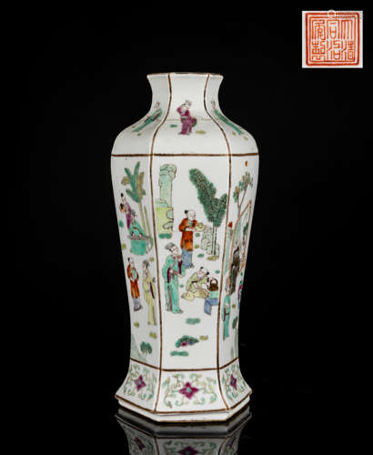 19th Antique Famille Rose Vase